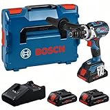 Bosch Professional 18V System Akku Bohrschrauber GSR 18V-110 C (max. Drehmoment: 110 Nm, max. Schrauben-Ø: 12 mm, inkl 3x 4.0Ah ProCORE Akku, GAL 18V-40 Ladegerät, L-BOXX)