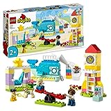 LEGO DUPLO Traumspielplatz Set, Konstruktionsspielzeug für Kinder ab 2 Jahren mit Wal- und Raketengerüste und Figuren, hilft Kleinkindern, Buchstaben, Zahlen und Farben mit Steinen zu Lernen 10991