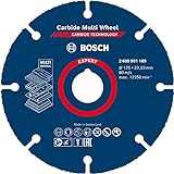 Bosch 1x EXPERT Carbide Multi Wheel Trennscheiben für kleine Winkelschleifer (für Hartholz, Holz mit Nägeln, Ø 125 mm, Professional Zubehör Kleiner Winkelschleifer)