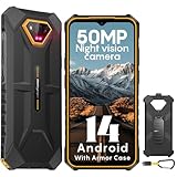 Ulefone Armor X13 Outdoor Smartphone 50MP+24MP Nachtsicht 12GB + 64GB/256GB SD, Octa Core 6320mAh 6,52'' Android 13 IP68 Handy ohne vertrag 4G Dual SIM Fingerabdruck ID NFC GPS-2 Jahre Garantie Orange