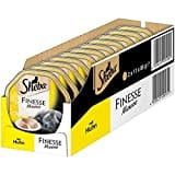 Sheba Finesse Mousse Katzennassfutter – Cremiges Katzenfutter in 22 Schalen mit Huhn – 2er Pack (2 x 11 Schalen à 85g)