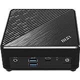 MSI Cubi N ADL S-079DE Mini-PC, Intel N100 Prozessor, 4GB DDR4, 128GB M.2 SSD, USB 3.2 Gen 2 Type C (DP Alternate), HDMI 2.1, DP 1.4, Bluetooth 5, Lüfterlos, Dual LAN, Windows 11 Pro, VESA