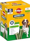 PEDIGREE Zahnpflege-Kausnacks Denta Stix Daily Fresh Mega Pack- Für mittelgroße Hunde 10-25kg (4x7 Stück) 720 g