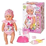 BABY born Magic Girl, Babypuppe mit 10 Funktionen für Kinder ab 3 Jahren, funktioniert ohne Batterie, 43cm groß, 827956 Zapf Creation