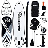 Tigerxbang SUP Board Stand Up Paddling Board | 10' 300x71x15cm | 10'6" 320x80x15cm | 6 Zoll Dick | Komplettes aufblasbares Paddle Zubehör