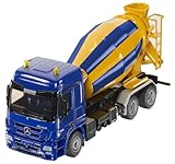 siku 3539, Fahrmischer, 1:50, Metall/Kunststoff, Gelb/Blau, Drehbare Trommel