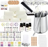 ETUOLIFE Kerzenherstellung Kit, DIY Kerzen Selber Machen Set,Duftkerze Geschenke Set mit 480g Sojawachs,8 Kerzendosen,4 Duftöl,4 Farbblöcken,50 Candle Wicks und Wick Aufklebern,16 Stickers