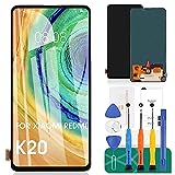 OLED-Bildschirm für Xiaomi Mi 9T LCD-Bildschirm Mi 9T Pro Ersatz für Xiaomi Redmi K20 LCD Display K20 Pro Touch Digitizer Assembly M1903F10G Reparatursets (mit FigerPrint-Funktion)