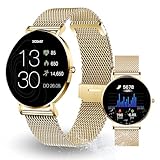 SIONA2 - Kleine Damen Smartwatch 6.9mm flach & AMOLED Display - iOS & Android. Als Armbanduhr für Damen & Sportuhr mit Fitness-Tracking, Blutsauerstoff-, Puls - und Blutdruckmessung & ist wasserfest.