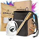 Gnarcore® *NEU* - Komplett Set aus Chalkbag, Chalk Ball und Boulder Bürste - Alles für die nächste Klettersession - Ideal für Anfänger und Fortgeschrittene - Perfektes Bouldern Geschenk