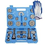 FreeTec 24 tlg. Universal Bremskolbenrücksteller Set Bremssattel Kolben Wind Zurück Tool Kit Bremse Instandsetzung Werkzeug Bremskolben