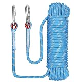 NorthPada 10 mm x 20 Meter Seil Kletterseil Schiffsseil Ankerseil Bootsseil Abseilseil Schwimmseil Baumschaukelseil Statisches Segelboot-Tauwerk Blau