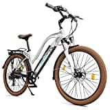 BLUEWHEEL 26" innovatives City E-Bike I Deutsche Qualitätsmarke I bis 150 km Reichweite & App I EU konformes E Bike + Nabenmotor I 7 Gänge + 25 km/h, |BXB85 Elektrofahrrad für Damen und Herren