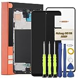 TGHongKy für Samsung Galaxy A51 A515F Display für Samsung Galaxy A51 LCD Ersatzbildschirm ErsatzPanel Touch Digital Komplette Assembly mit Werkzeug-Kit - [Schwarz mit Rahmen]