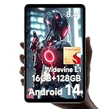 ALLDOCUBE iPlay60 Mini Turbo Tablet 8,4 Zoll Android 14, Tablet Gaming Snapdragon 6 Gen1 4nm mit 2 Lautsprecher, 16GB RAM 128GB ROM, Tablet FHD 1920x1200, Widevine L1, 6-Achsen-Gyroskop, PD18W,Motor