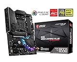 MSI MPG B550 Gaming Plus (ATX AMD AM4 DDR4 M.2 USB 3.2 Gen 2 HDMI ATX Gaming Motherboard AMD Ryzen 5000 Prozessoren