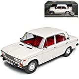 Lada 2106 1600 Limousine Weiss 1979-2012 1/18 Triple 9 Modell Auto