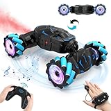 Nitigo Ferngesteuertes Auto ab 6 7 8 9 10 11 12 Jahre, Auto mit Fernbedienung für Kinder, 2.4 GHz 4WD Stunt RC Auto mit Handsteuerung, Drift RC Car Offroad 360° Drehung Spielzeug für Junge Mädchen