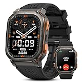 KOSPET Tank M3 Ultra GPS Smartwatch Herren mit Telefonfunktion, 40+Tage Akkulaufzeit, 1,96 AMOLED Display, 5ATM Wasserdicht Fitnessuhr mit Herzfrequenz，SpO2, Schlafüberwachung, 170 Sportmodi Sportuhr