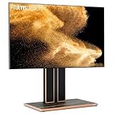 FITUEYES Design TV Ständer für 75 80 85 90 100 Zoll Fernseher bis 80 kg TV Stand aus Buchenholz Luxuriös modern TV Standfuss höhenverstellbar