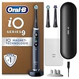 Oral-B iO Series 9 Plus Edition Elektrische Zahnbürste/Electric Toothbrush, PLUS 3 Aufsteckbürsten, 7 Putzmodi für Zahnpflege, Lade-Reiseetui, Designed by Braun, black onyx