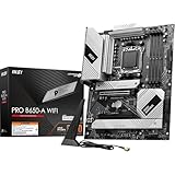 MSI PRO B650-A WiFi Mainboard, ATX - Unterstützt Ryzen 9000, 8000 & 7000 Serie Prozessoren, AM5 - DDR5 Speicher Boost 7600+MHz/OC, 2 x PCIe 4.0 x16, 3 x M.2 Gen4, Wi-Fi 6E