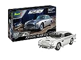 Revell Modellbausatz I Aston Martin DB5 I James Bond 007 Goldfinger I 90 Teile I Maßstab 1:24 I für Kinder und Erwachsene ab 10 Jahren I mit Pinsel und Farben, Silver