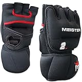 Meister Gewichtete Neopren-Handschuhe für Cardio und schwere Hände, 900 g, 2 Stück, Schwarz/Rot