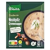 Knorr Feinschmecker Suppe Waldpilz Cremesuppe leckere Pilzsuppe ohne geschmacksverstärkende Zusatzstoffe und ohne Farbstoffe 16x 2 Teller