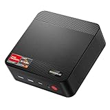 BOSGAME Mini PC Ryzen 7 5800U (8C/16T, Zen 3 Architektur, bis zu 4.4GHz) P4 Mini-PC Windows 11 32GB DDR4 RAM 1TB M.2 NVME PCIe 4.0 SSD | Wi-Fi 6E | USB-C (PD 3.0) | HDMI | DP