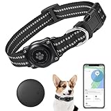 Hund GPS Tracker, Mini GPS Tracker Ohne ABO für Hunde, (nur IOS) mit wasserdichte Reflektierendes GPS Hunde Tracker Halsbänder, Tracking Standort von Haustieren, (1 Pack)