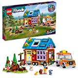 LEGO Freunde Mobile Tiny House 41735, Juego de casa de muñecas con Apertura de Campamento en el Bosque con Coche de Juguete, Mini muñecas Leo y Liann, Idea de Regalo para niños 7 Plus