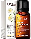 Gya Labs Bio-Römisches Kamillenöl für gereizte Haut (10 ml) – Reines Bio-Römisches Kamillenöl – perfekt für Aromatherapie, trockene Haut und Stress – Verwendung in Diffusion oder Haut