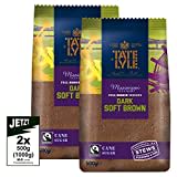 Tate & Lyle Fairtrade Dark Brown Soft Sugar 2x 500g (1000g) - Mississipi insperiert, Rohr Zucker