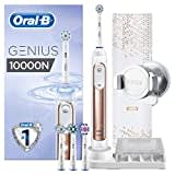 Oral-B Genius 10000N Elektrische Zahnbürste, mit Zahnfleischschutz-Assistent und Premium Lade-Reise-Etui, rose gold