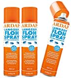 Quiko 3 x 400 ml Ardap Langzeit Flohspray für die Umgebung Langzeitwirkung