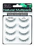 ARDELL Natural Lashes Nr. 110 - Multipack falsche Wimpern aus Echthaar, 4 Paar Set künstliche Wimpern für einen natürlichen Look - handgefertigt, vegan, flexibel und wiederverwendbar