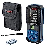 Bosch Professional Laser-Entfernungsmesser GLM 50-27 CG (grüner Laser, Reichweite: bis 50 m, robust, IP65, Bluetooth-Datenübertragung, 2 AA-Batterien, Schlaufe, Tasche)