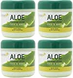 BURI 4X 300ml Tabaibaloe Aloe Vera Premium Cream face & Body Gesicht Körper Creme