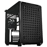 Cooler Master Qube 500 Flatpack – ATX-PC-Gehäuse, vollständig modular, inkl. 1x 120 mm SF-Lüfter & vertikalen Grafikkartenhalter, unterstützt EATX-Motherboard & 2 x 280mm Radiatoren – Schwarz