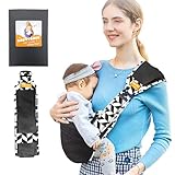 GUBBY GUPS® Ergonomische praktische Babytrage V1.0 für schnelle Einsätze - Tragetuch Baby neugeboren Baby Tragegurt Kleinkind bis 15 KG, Hüftsitz Baby Trage Tragesystem