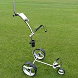 Yorrx® Slim Lion 4S Pro Golftrolley (Edelstahl/Stainless Steel) -TOPSET Vollaustattung