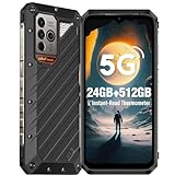 Ulefone Power Armor 18 Ultra 5G Outdoor Handy 24GB+512GB 108MP Kamera 9600mAh 66W Dimensity 7050 2.6GHz, 6,58” 120Hz FHD+ Android 13 stoßfest Wasserdicht Smartphon Dual SIM/WiFi 6/Fingerabdruck ID/NFC