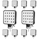 AnTom 10 stuks achteruitrijschijnwerpers trekker 57W 12volt led schijnwerpers auto 5700LM led hulplichten, voor graafmachines, tractoren, trekkers, vorkheftrucks, ATV's, vrachtwagens, offroad (4x4)