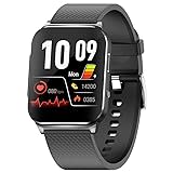 Kardena Care Pro 2 Gesundheitsuhr GPS IP68 wasserdicht für Android und iOS - Smartwatch mit Blutdruckmessung Blutsauerstoffmessung EKG Pulsmesser Vorhofflimmern Schrittzähler - Fitness Tracker