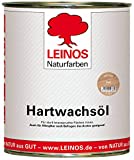 LEINOS 290 Hartwachsöl, 0,75 l, weiss | sehr widerstandsfähige, seidenmatte Öl-Wachs-Harz-Beschichtung | Ideal für stark strapazierte Holzfußböden und Treppen