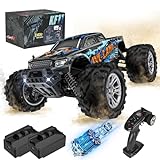 EVARY RC Auto Ferngesteuertes,1:16 großer Monstertruck,4WD 40+ km/h Hobby Offroad Monster RC Truck,2.4GHz All Terrain RC Crawler mit 2 Akku,Spielzeugauto für Kinder Erwachsene