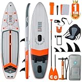 Niphean Stand up Paddle Board mit Ausgewogenem Flügeldesign und robustem SUP Zubehör, 335cm Stabil Inflatable Paddle Boards for Adults, Sup Board, Stand up Paddling Board mit Sitz, Paddleboard