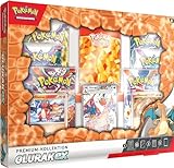 Pokémon-Sammelkartenspiel: Premium-Kollektion Glurak-ex (1 geprägte holografische Promokarte, 2 holografische Karten und 6 Boosterpacks des Pokémon-Sammelkartenspiels)