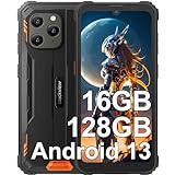 Blackview BV5300 Plus(16GB+128GB) Outdoor Handy Ohne Vertrag 6580mAh Akku, 6.1" HD+, Android 13 Outdoor Smartphone, 13MP+5MP, 4G Dual SIM Baustellenhandy, IP68/IP69K/OTG/GPS/Face ID/Handschuh-Modus